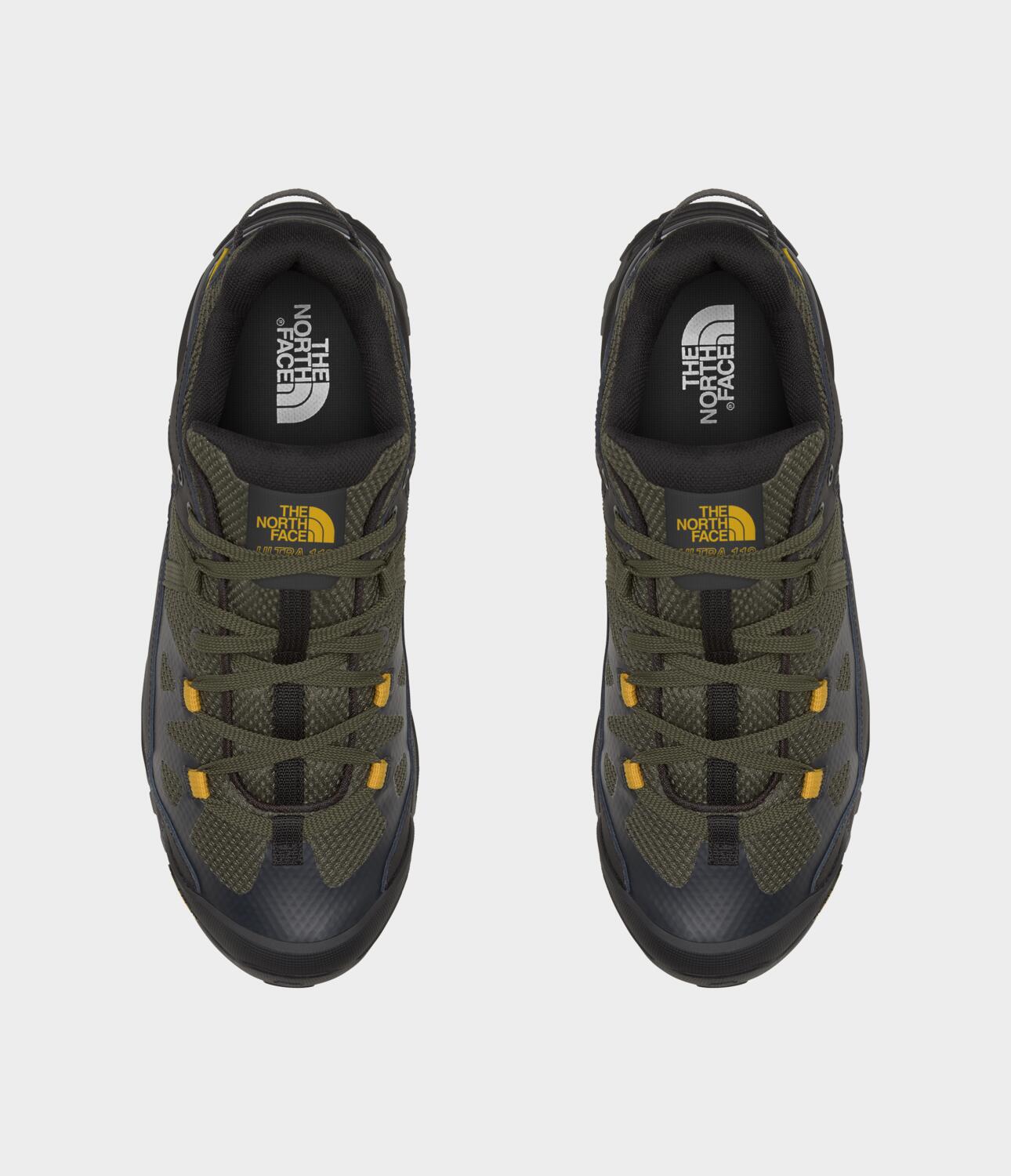 Tenis de Senderismo Impermeables Ultra 112 Hombre, Verde Obscuro