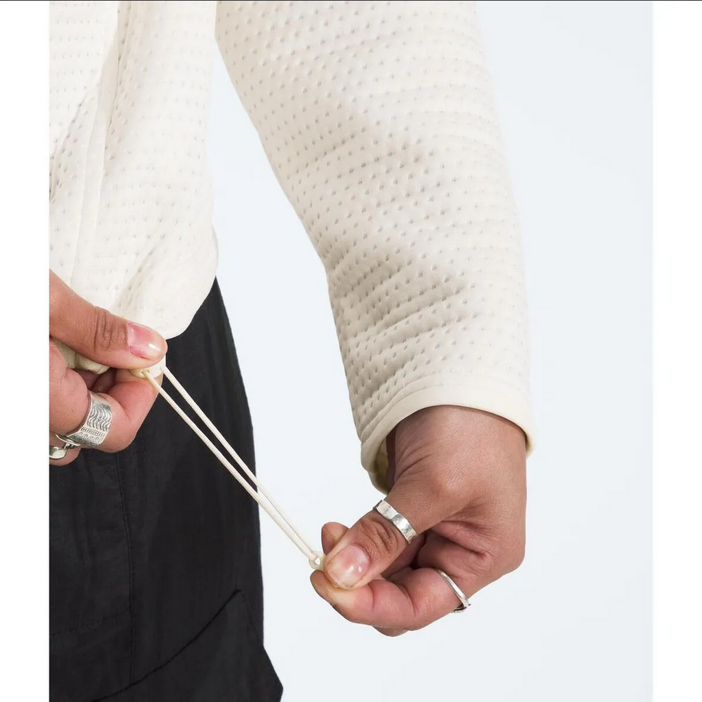 Chamarra Vertical Thermal 1/4 Mujer, Blanco